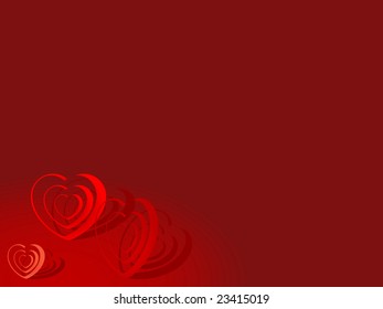 Abstract valentine background - vector illustration