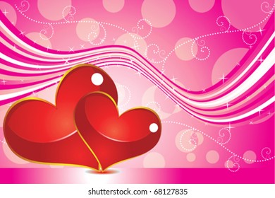 abstract valentine background vector illustration