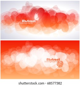 Abstract valentine backgrounds. Vector illustration.