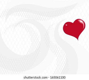Abstract valentine card