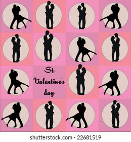 abstract valentine card