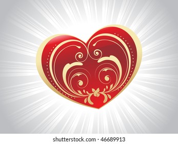 abstract valentine card, vector wallpaper