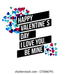 Abstract Valentine card for Your design. Vector illustration.