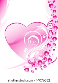 abstract valentine day background, illustration