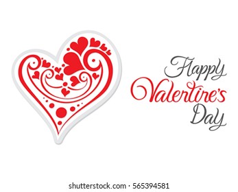 abstract valentine day background vector illustration