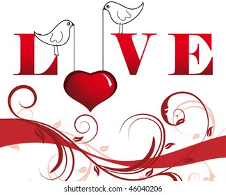 Abstract Valentine days background for design use. Vector illustration.