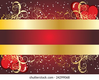 Abstract Valentine days background frame. Vector illustration.
