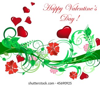 Abstract Valentine days background frame. Vector illustration.