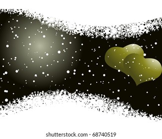 Abstract Valentine days background frame. Vector illustration.