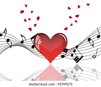 Abstract Valentine days background frame. Vector illustration.