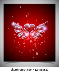 Abstract valentine days background, vector illustratione eps 10