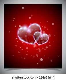 Abstract valentine days background, vector illustratione eps 10