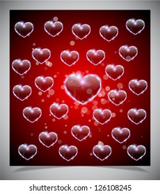 Abstract valentine days background, vector illustratione eps 10