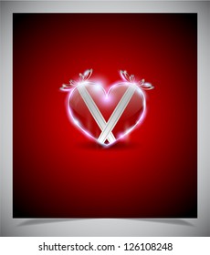 Abstract valentine days background, vector illustratione eps 10