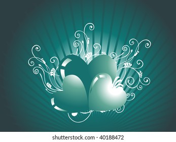 abstraktes Valentinherz