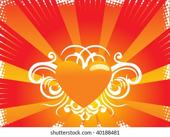 abstract valentine heart