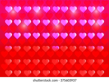 Abstract Valentine hearts background