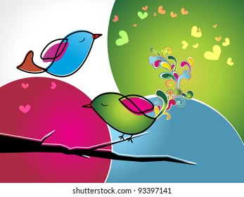 abstract valentine  romantic greeting card