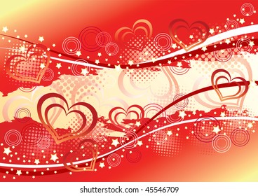 Abstract valentine's  background. Vector  illustration.