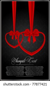 abstract valentine's card