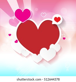 Abstract for Valentines Day Background Design. Vector Illustration.