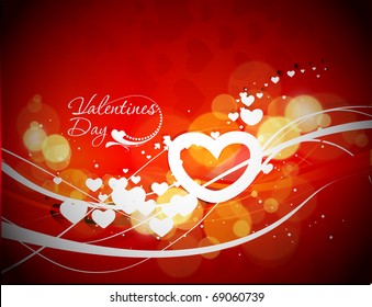 Abstract valentines day background design element