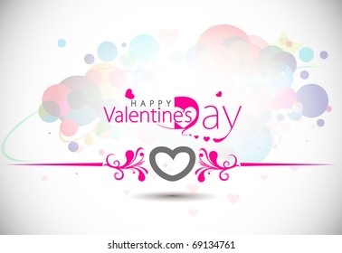 Abstract valentines day background design element