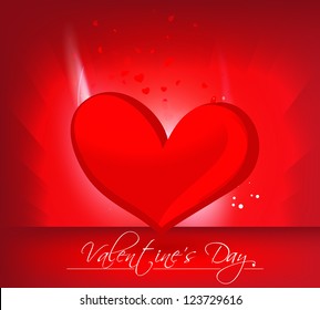 Abstract valentine's day background with hearts, eps10