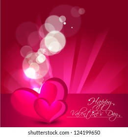 Abstract valentine's day background with hearts, eps10