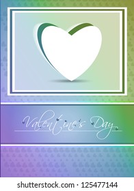Abstract valentine's day background with hearts, eps10