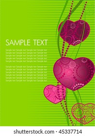 Abstract Valentines Day background with hearts. Place for copy\text