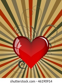 Abstract Valentine's day background. Vector illustration.