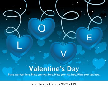 abstract valentines day card