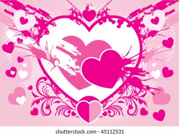 Abstract valentine's day card