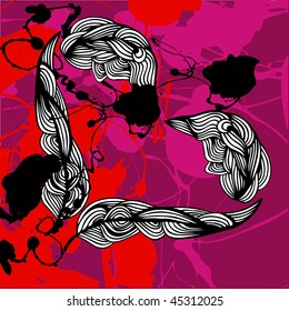 Abstract Valentine's Day Card
