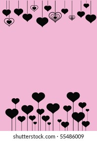 Abstract valentines day card