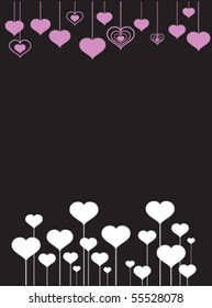 Abstract valentines day card