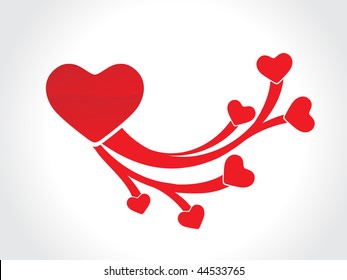 Abstract valentine's day card with space of your text, vector illustration