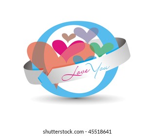 Abstract valentine's day card with space of your text for more background of this type please visit my gallery