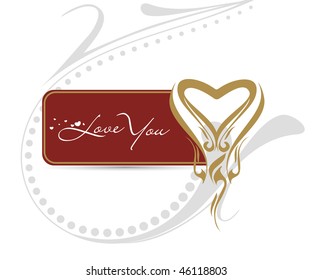 Abstract valentine's day card with space of your text for more background of this type please visit my gallery