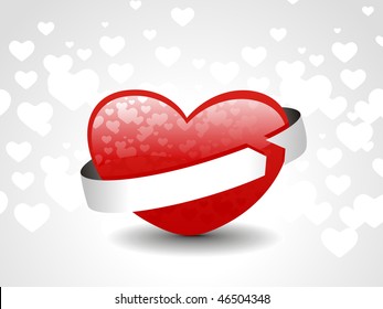 Abstract valentine's day card with space of your text, vector illustration