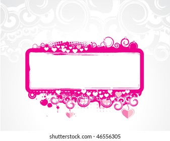 Abstract valentine's day card with space of your text, vector illustration