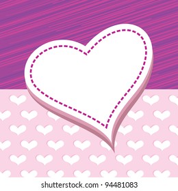 Abstract valentines day card Vector valentine background.