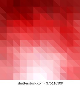 Abstract Valentines Day Color Low Polygon Mosaic Brochure Flyer Annual Report Cover Background, Creative Business Design Templates. Illustration Vector EPS10