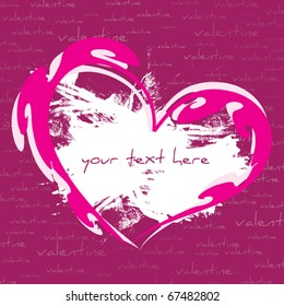 Abstract valentine's day greeting card