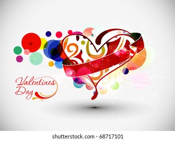 Abstract valentines day heart background with space of your text project.