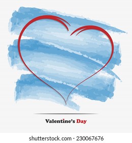 Abstract Valentine's day heart for your design