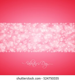 Abstract Valentine's Day hearts as a background for your greeting card design