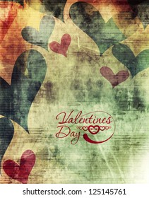 Abstract valentines day hearts, eps10 vector