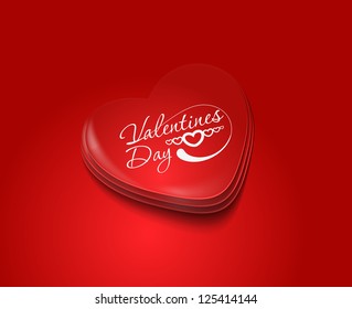 Abstract valentines day hearts, eps10 vector